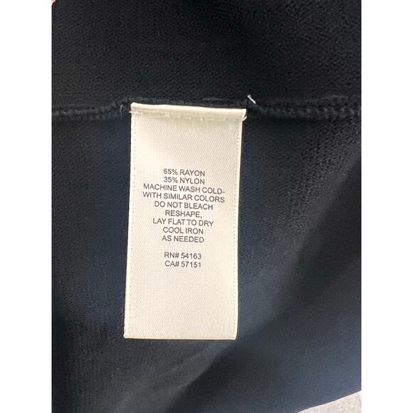 Eliza J Stripe Bell Sleeve Fit & Flare Dress Black White Women's Size Small NWT - Picture 10 of 14